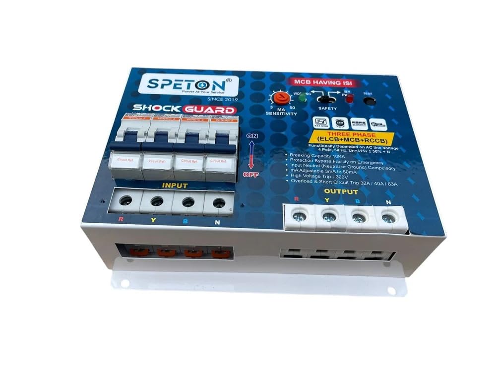 3-Phase ELCB MCB Combo | 63A 4-Pole | 415V/440V | 100mA Residual Current Protection-picture-17