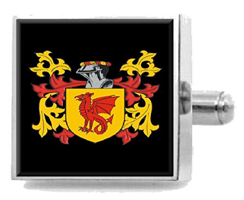Clip para corbata Helme England regalo de aniversario con escudo familiar