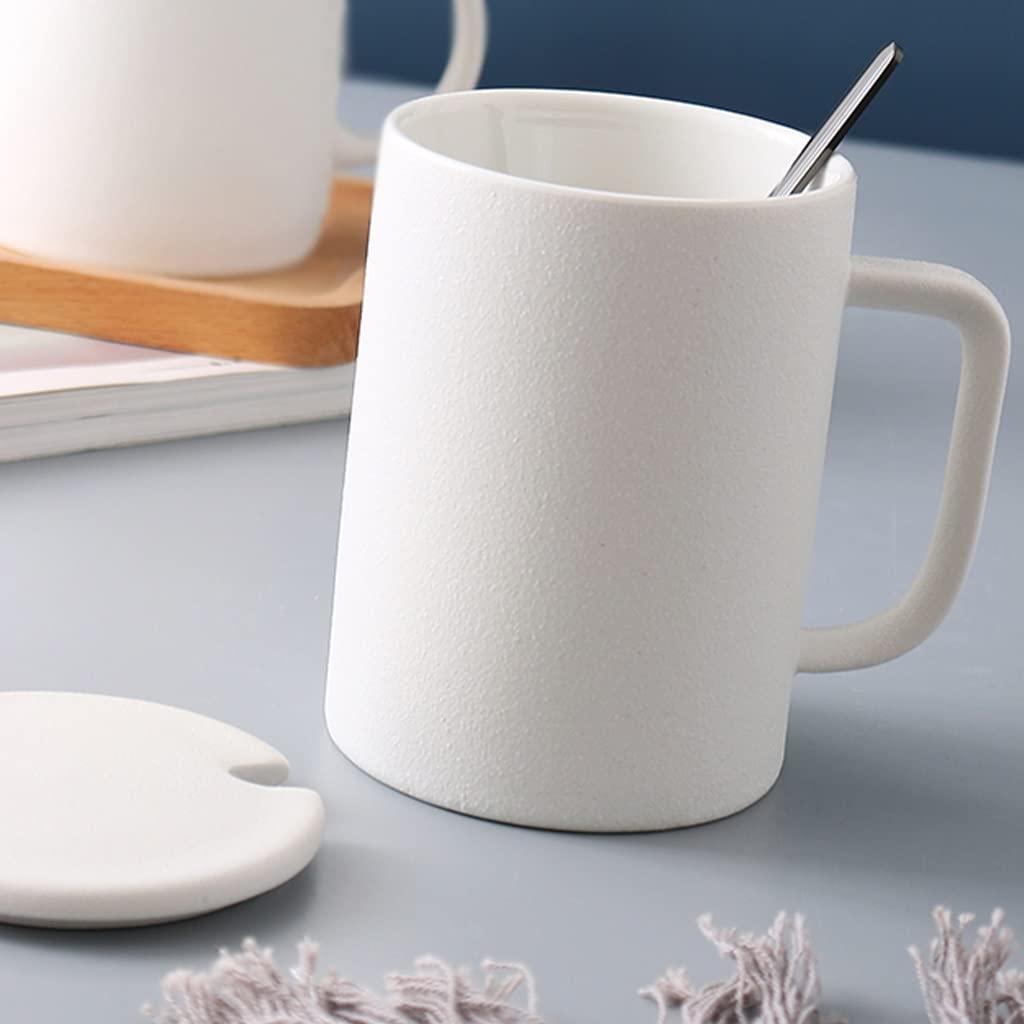 Tazas De Café con Tapas, Tazas De Café Reutilizables con Tapas Y Cucharas, Taza De Café Helada con Mango, Taza De Café Grande, Taza De Té, Taza De Harina De Avena, Regalos