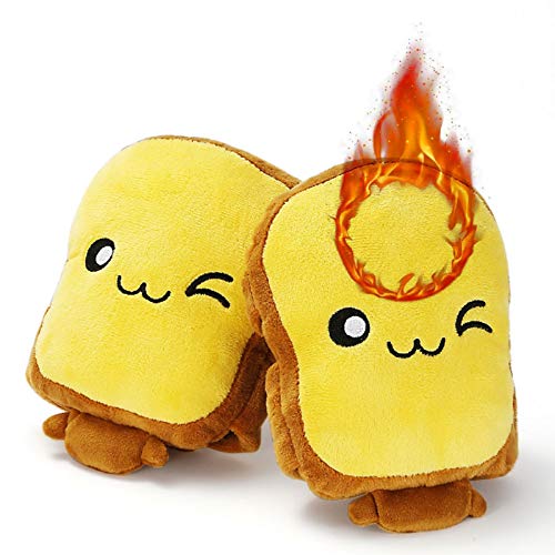 Eaterhom USB Heated Gloves -Toast Hand Warmers Gloves Mitten Unisex Fingerless USB Heated Laptop Typing &Texting Hand Warmer Gloves for Women and Children Winter Fashion Gift