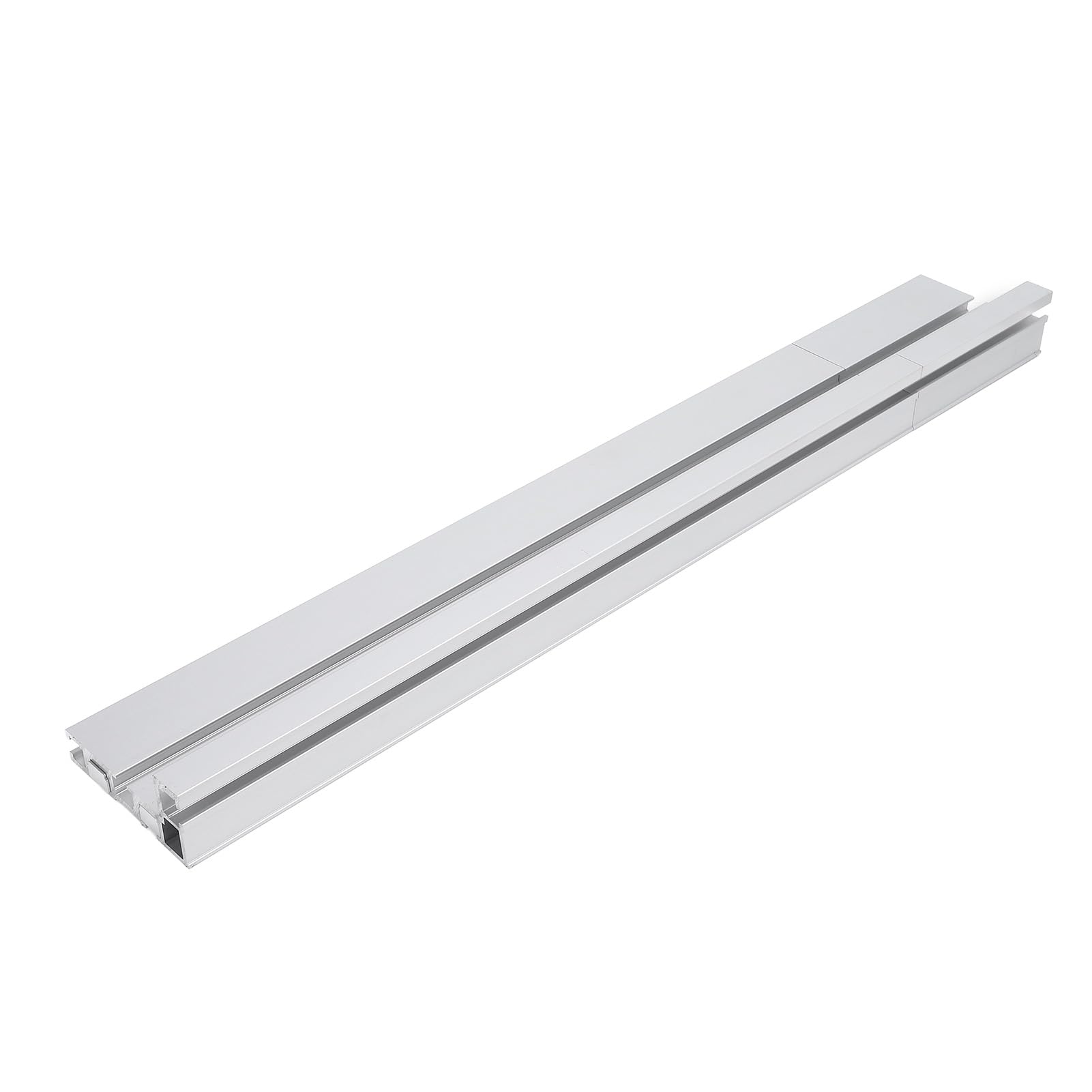 Przykładnica Ukośna Dokładna i Wszechstronna Prowadnica Teleskopowa do Obróbki Drewna, materiał ze Stopu Aluminium, Regulacja Długości w Zakresie 50–86 Cm do Pracy z piłą stołową i Stołem