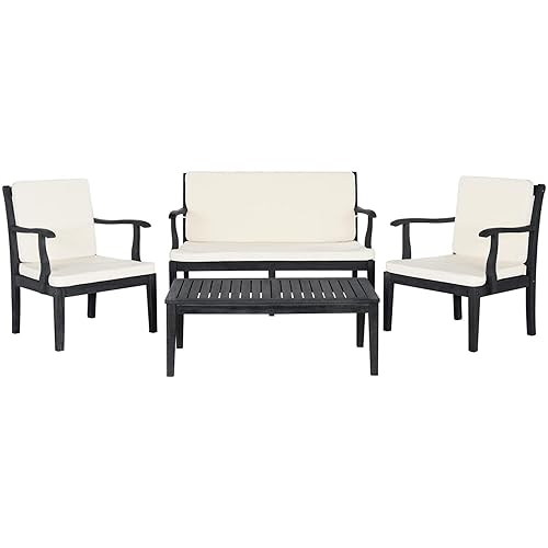 Safavieh Outdoor Living Collection Bradbury 4-Piece Outdoor Living Set