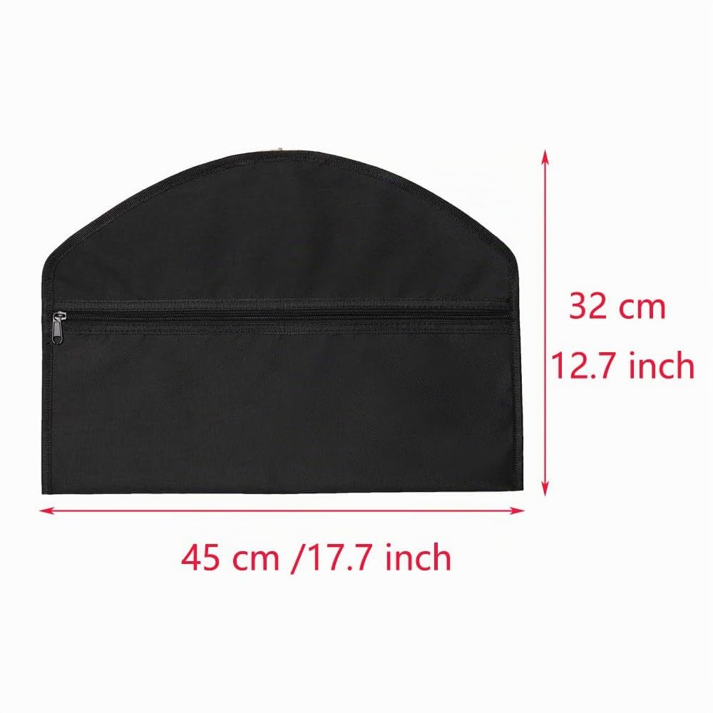 Stash-it Kleiderbügel-Umleitungssafe mit versteckter Tasche, passt unter hängende Kleidung, mit Tasche zum Verstecken von Wertsachen für Zuhause oder Reisen (1, Schwarz)