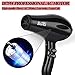 Professional Hair Dryer, 1875W Tourmaline Ceramic Blow Dryer with Concentrators, Negative Ionic Blower Fast Drying with 2 Speed and 3 Heat Setting Black