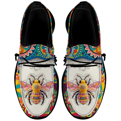 Women's Mandala Shoes Loafers Cute Animal Slip-on Shoes Gifts for Her Him