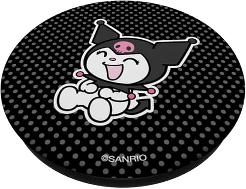 Miniatura 2 de Kuromi PopSockets PopGrip estándar de lunares Happy Laughing