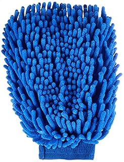 one year warranty_Chenille Car Wash Gloves, Microfiber Cleaning Towel, Car Home Cleaning Supplies-Blue
