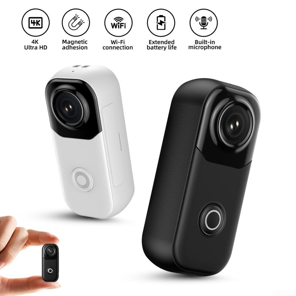 Appareil photo en ABS 5,8 cm pour un design ultra portable Corps ABS Blanc