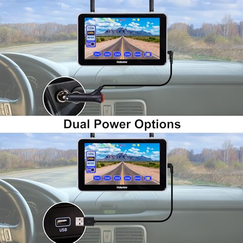 Image of Haloview Byte Tango BT7 Solar Wireless 1080P Solar Powered Backup Camera with Touch Monitor for RV