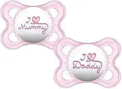 MAM Baby Kit Com 2 Chupetas Original Com Bico Simétrico de Silicone SkinSoft para Crianças 0-6 Meses Com Caixa Esterilizadora, Rosa e Neutra