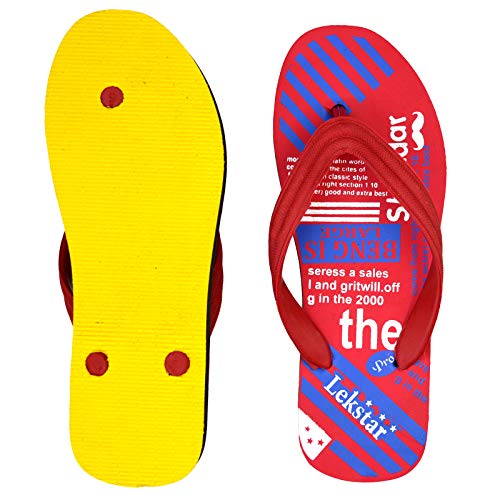 Image of POLITA Boys & Girls Slip On Slipper Flip Flop (Red) (numeric 11)