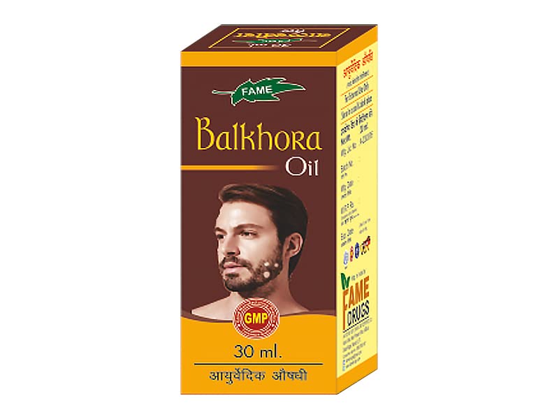 Balkhora Oil For Hair Treatment Hairfall on Head & For Beard