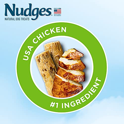 Nudges Natural Dog Treats Jerky Chews Made With Real Chicken (Medium/Large Dogs), 4.8 Oz #TOP1