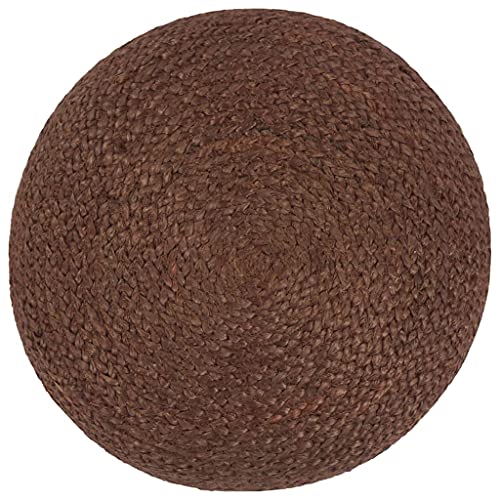 Eleganz Puf de yute hecho a mano, 40 x 45 cm, futón para salón o balcón, ecológico y duradero, perfecto para espacios pequeños