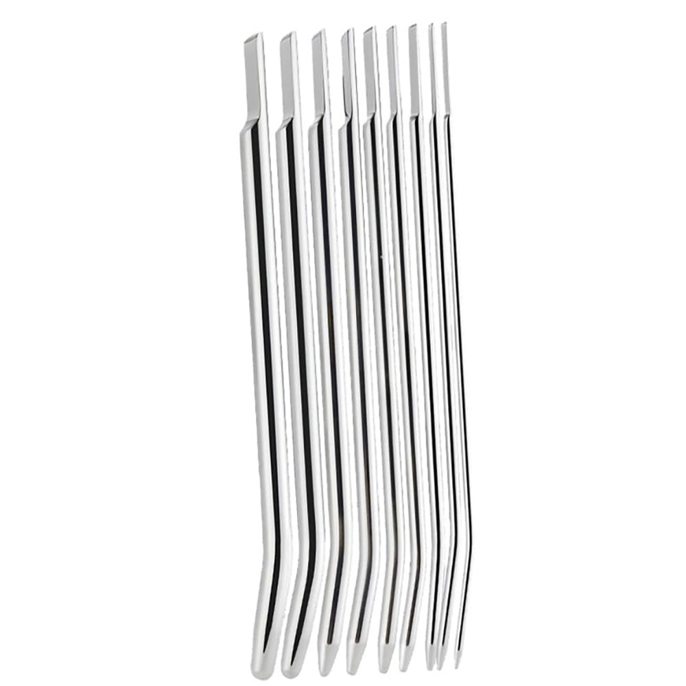 Edelstahl Dilator Harnröhre Set 9 Größen Mann Penis Plug Harnröhrensonden Sounding Prinzenzepter Prostata Stimulator Harnröhre Masturbation für Anfänger und Profis Sextoy