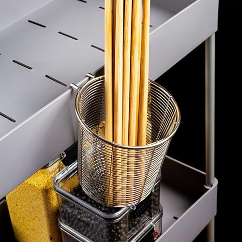 Stainless Steel Long Handle Hook Wire Mesh Fry Basket Strainer for cooking - image 5