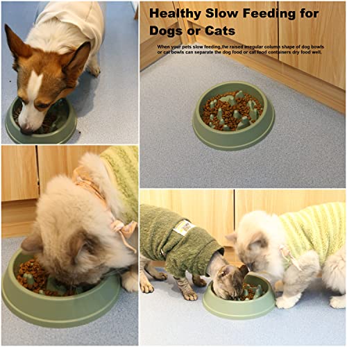 Slow Feeder Dog Bowls Large Or Small Breed-Anti-Slip Dog Food Bowls Or Cat Feeder Food Bowl For Slow Down Eating, Pets Puppy Supplies Dog Gifts Dog Slow Neater Feeder Bowl #TOP5