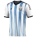 Adidas Men's Argentina Home Jersey (Large) (White/Blue/Black)