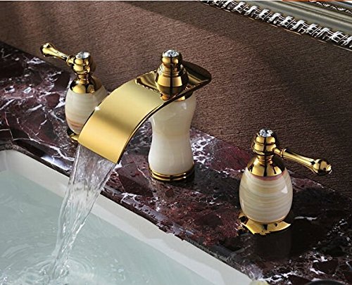 Robinet mitigeur mécanisme précis dore avec décoration strass