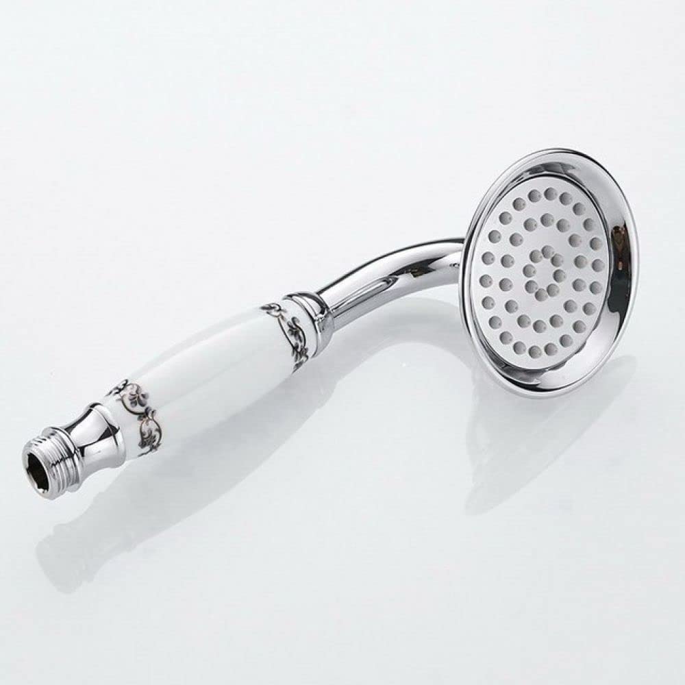 Pommeau de douche téléphone en laiton chrome et céramique rétro