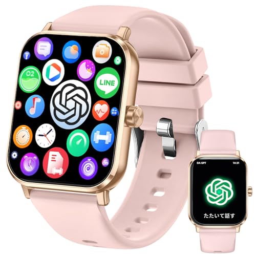 �X�}�[�g�E�H�b�`�y2026CHATGPT�ŐV�zBluetooth�ʘb�@�\ ���{��AI�Ή� �ʘb�@�\�t�� 1.83�C���`���� �����ʌv �r���v SMS/Line�ʒm ���@�\�X�}�[�g�E�H�b�` 100��މ^�����[�h ip68�h���h�� ���b�Z�[�W�ʒm �V�C�\�� 