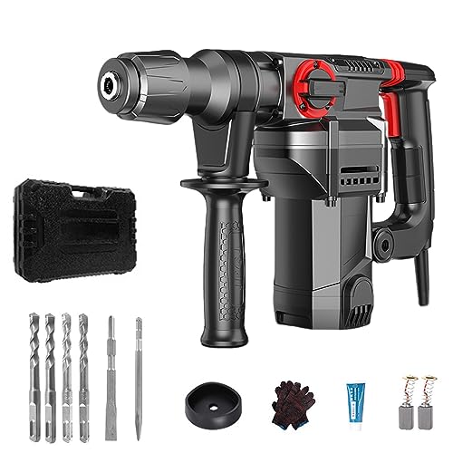 Roto Martillos Y Taladros, Tools Rotomartillo Cincelador-2980W,Rotomartillo Demoledor,Taladro Para Concreto,Demoledor/Rompedora de Concreto,Perforador Combinado,Cincelador,Con Maletín,3...
