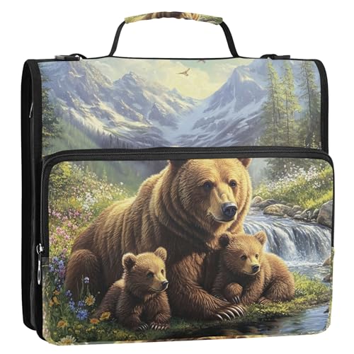 Joitme Portfolio Ringordner Bärenfamilie Landschaft