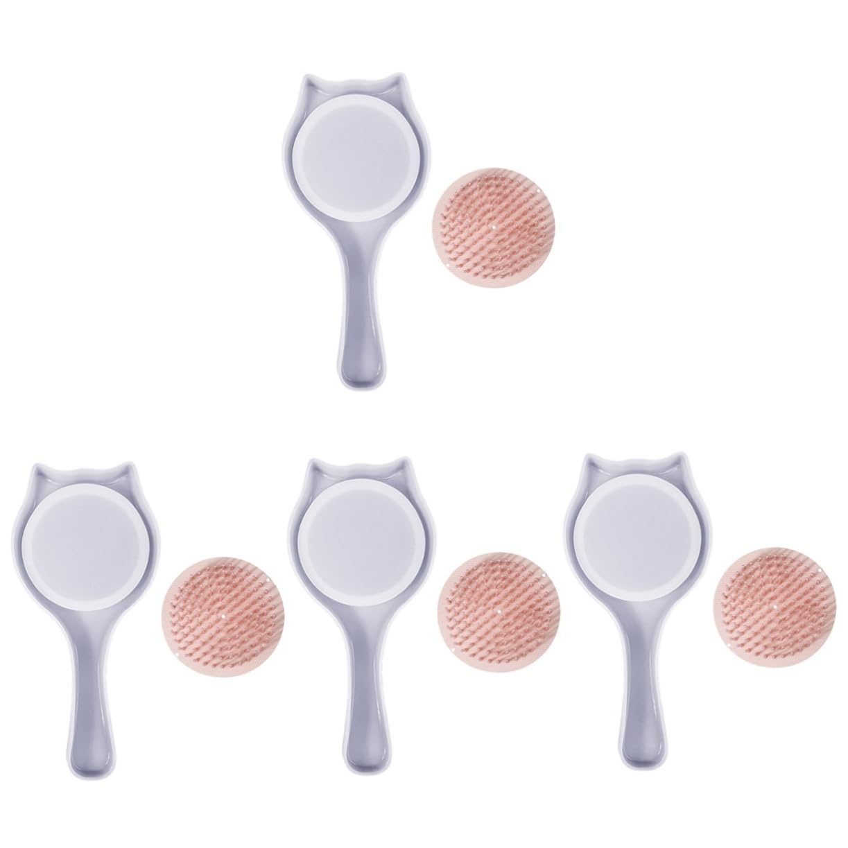 4 Sätze DIY Silikon Kammform Teilig Flexible Silikonform für Kammherstellung Einfache Demontage Langlebig und Waschbar für Bastelprojekte mit Epoxidharz