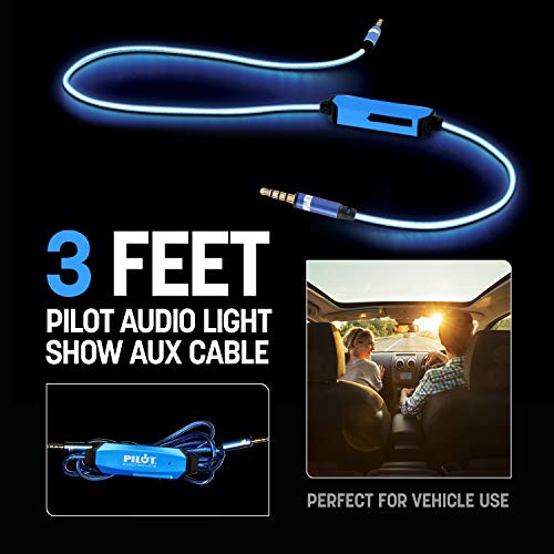 Pilot Electronics El-1301Bwk Auxiliary Music Sync Audio Cable, 3.5Mm, Blue #TOP3