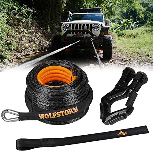 Synthetic Winch Rope, 3/8