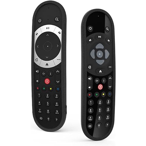 2pc SKY Q Remote Control Cover SIKAI Shockproof Protective Silicone Remote Case Cover Skin for Sky Q Touch Remote & all current SKY Q BLUETOOTH Remote (2pc & Black) Cover