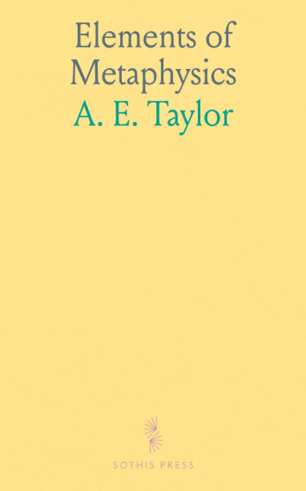 Elements of Metaphysics