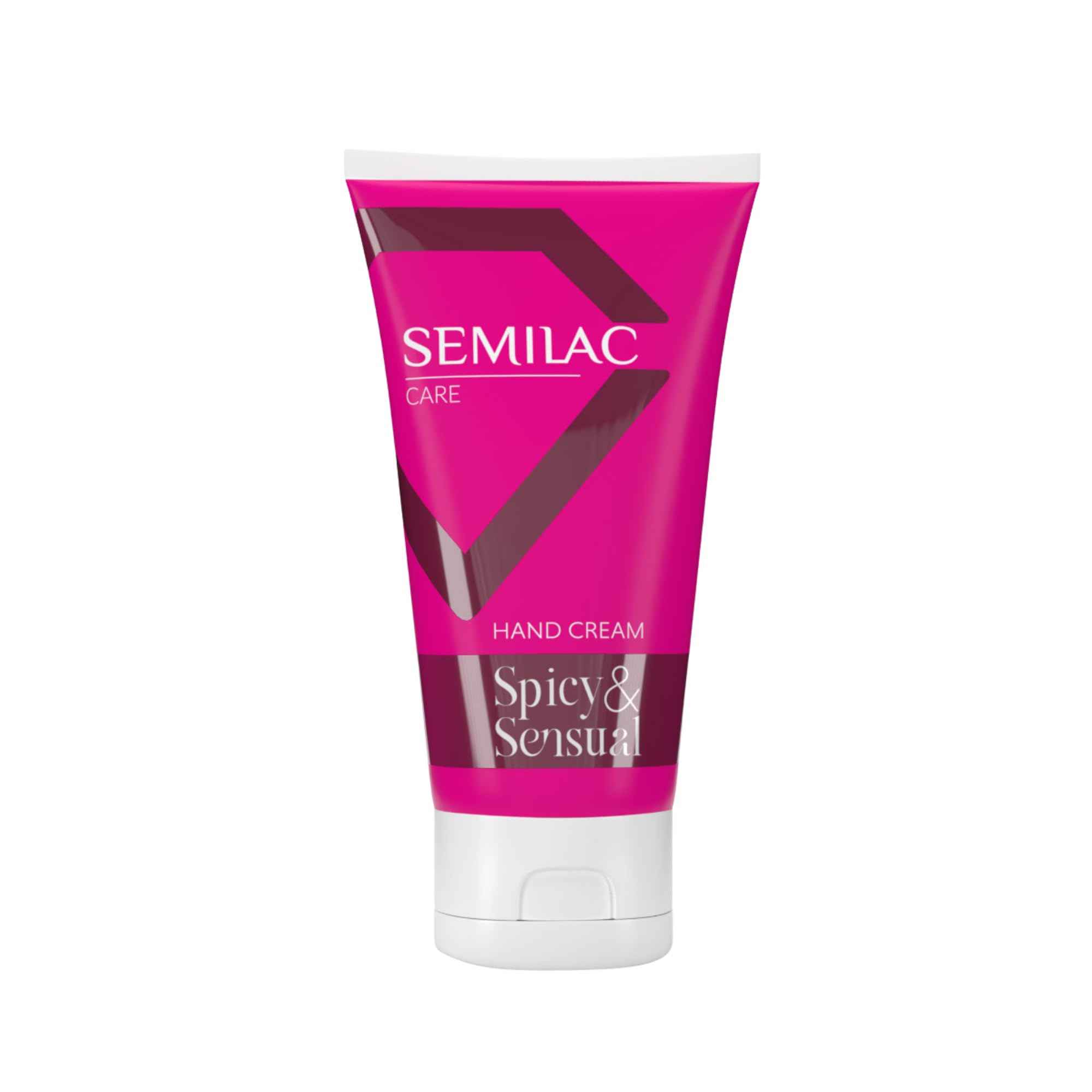 Semilac Spicy & Sensual Hand Cream with Shea Butter 75ml - Nourishing and Moisturising Cream for Daily Self Care - Rich Natural Formula with Panthenol and Collagen - Soothes Dry Hands