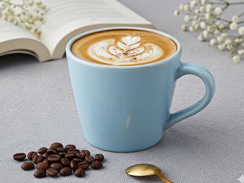 Image of Bodhi House Handcrafted Ceramic Tea Cup Set of 4 Pieces (175 Ml), Stoneware Coffee Mug, Microwave Safe Small Tea Cup, Glossy Finish, Ideal for Daily use, Casual Gatherings and Gifting, Multicolor