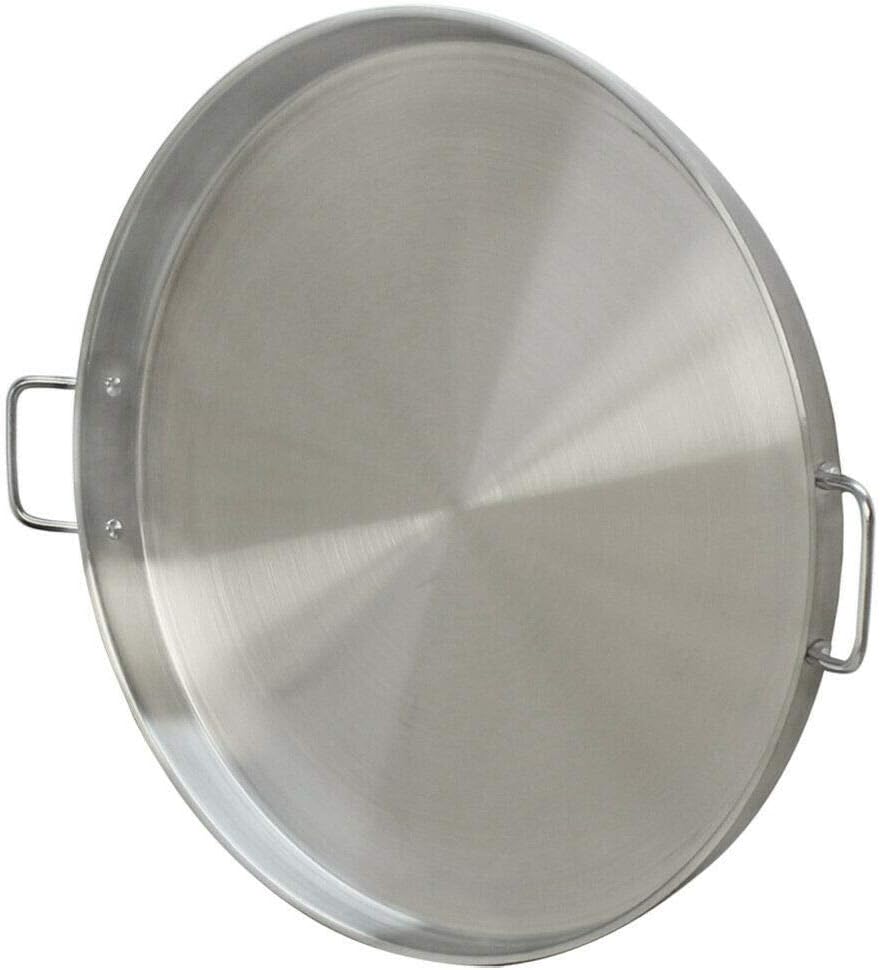 Comal Griddle Pan Grill Fry Tray Cook Heavy Duty 23'' ROUND Stainless Steel