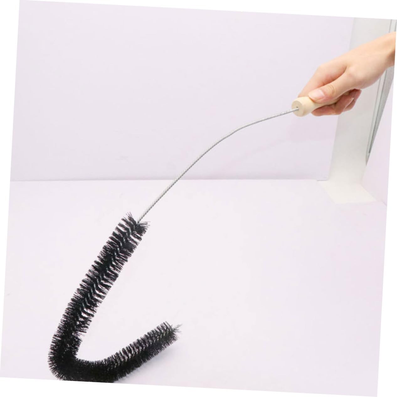 Dryer Vent Cleaning Brush 27.95 Inch Flexible Lint Remover with Bendable Wire Shaft and Non-Slip Handle for Refrigerator Coil and Appliance Dust Cleaning