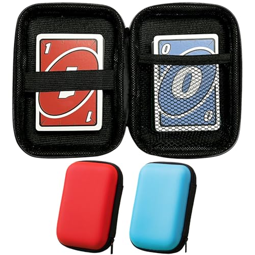 Rdddhur Caja de Juego de Cartas, Caja de Almacenamiento para Uno, Estuches para Naipes, Travel Essentials Bolsa para Juego de Cartas(2 Piezas)(Tarjetas no Incluidas)