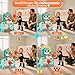 Dinosaur Kids Sports Play Toy: 4-in-1 Multifunction Indoor Outdoor Activity – Basketball Toss, Ring Throw, Ball Play & Music Lights to Improve Motor Skills, Birthday Gift for Boys Girls Age 1-3