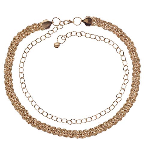 Wedding Decor - Cinturón - para mujer dorado dorado Large