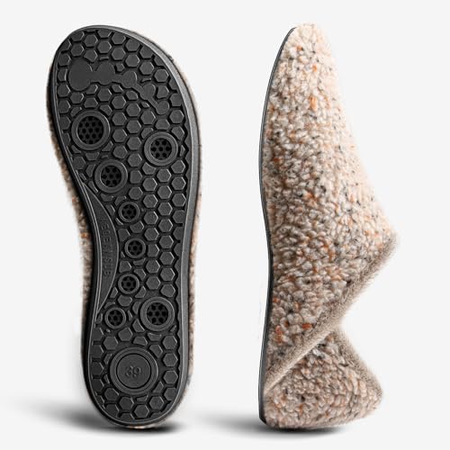 Women's Slippers-Slip on Warm Slipper Socks Lightweight For Women TPR Sole3