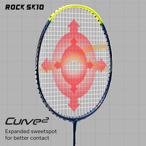 Image of Hundred Rock SK 10 Strung Badminton Racket with Full Cover
