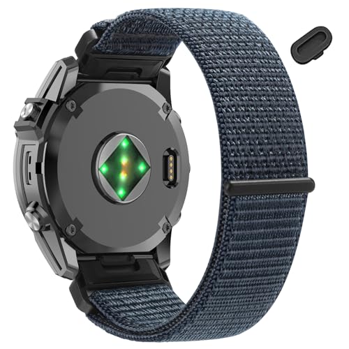 22mm Nylon Watch Bands for Garmin tactix 8/Fenix 8 pro 47mm/Fenix E/Fenix 7/Fenix7 Pro/Fenix 6 Pro/Fenix 6 QuickFit Sport Band for Fenix5/Fenix 5 Plus/Forerunner 970/965/945/Descent G2/G1 Solar