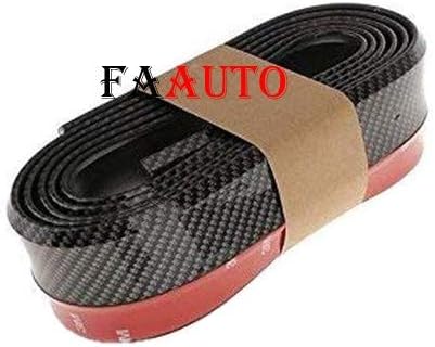 Faauto Samurai Black Carbon Finish Car Bumper Door Edge Lip Guard Protector Moulding Trim for Toyota Etios Liva(Set of 1 Pcs)