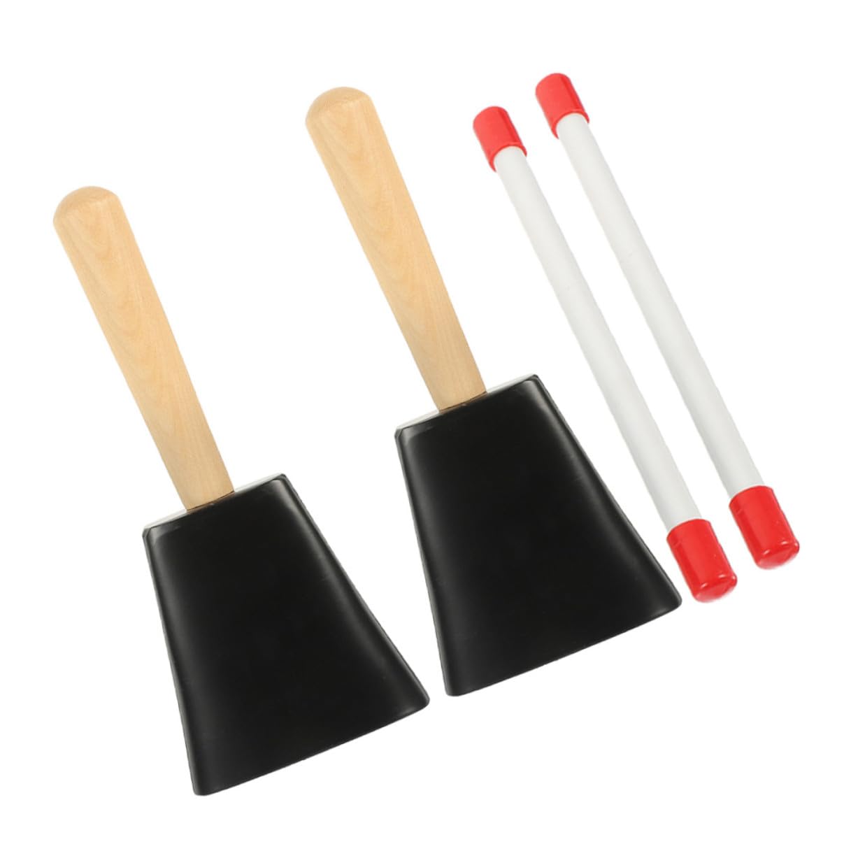 Cloche de vache métal ergonomique au son clair pour encouragements - 8