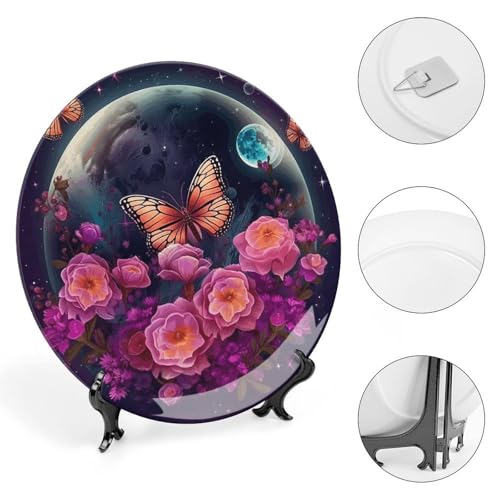 Assiette décorative en céramique à offrir pour célébrer les vacances