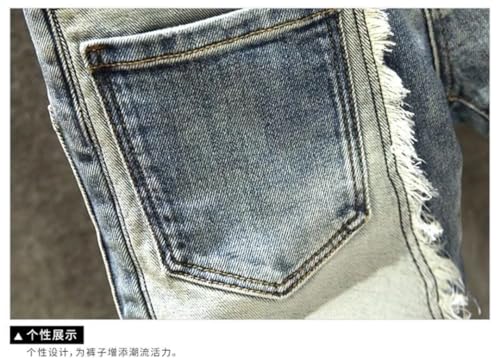 Men's Spring Retro Stretch Pants Casual Slim Comfortable Breathable Jeans3