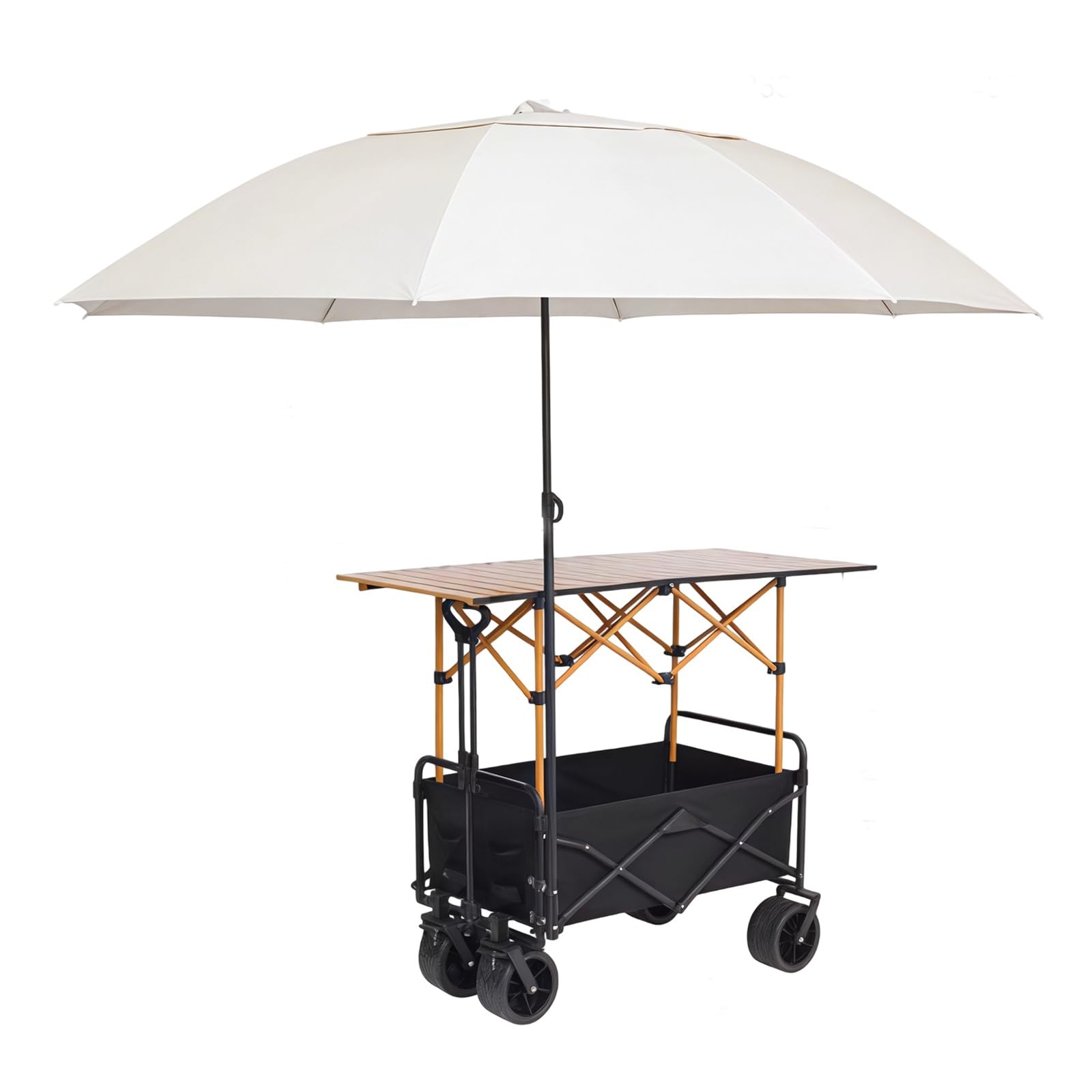 Carrello pieghevole con ruote, chiosco portatile per mercatini ed eventi di street food, carrello commerciale facile da montare, perfetto per venditori e aziende
