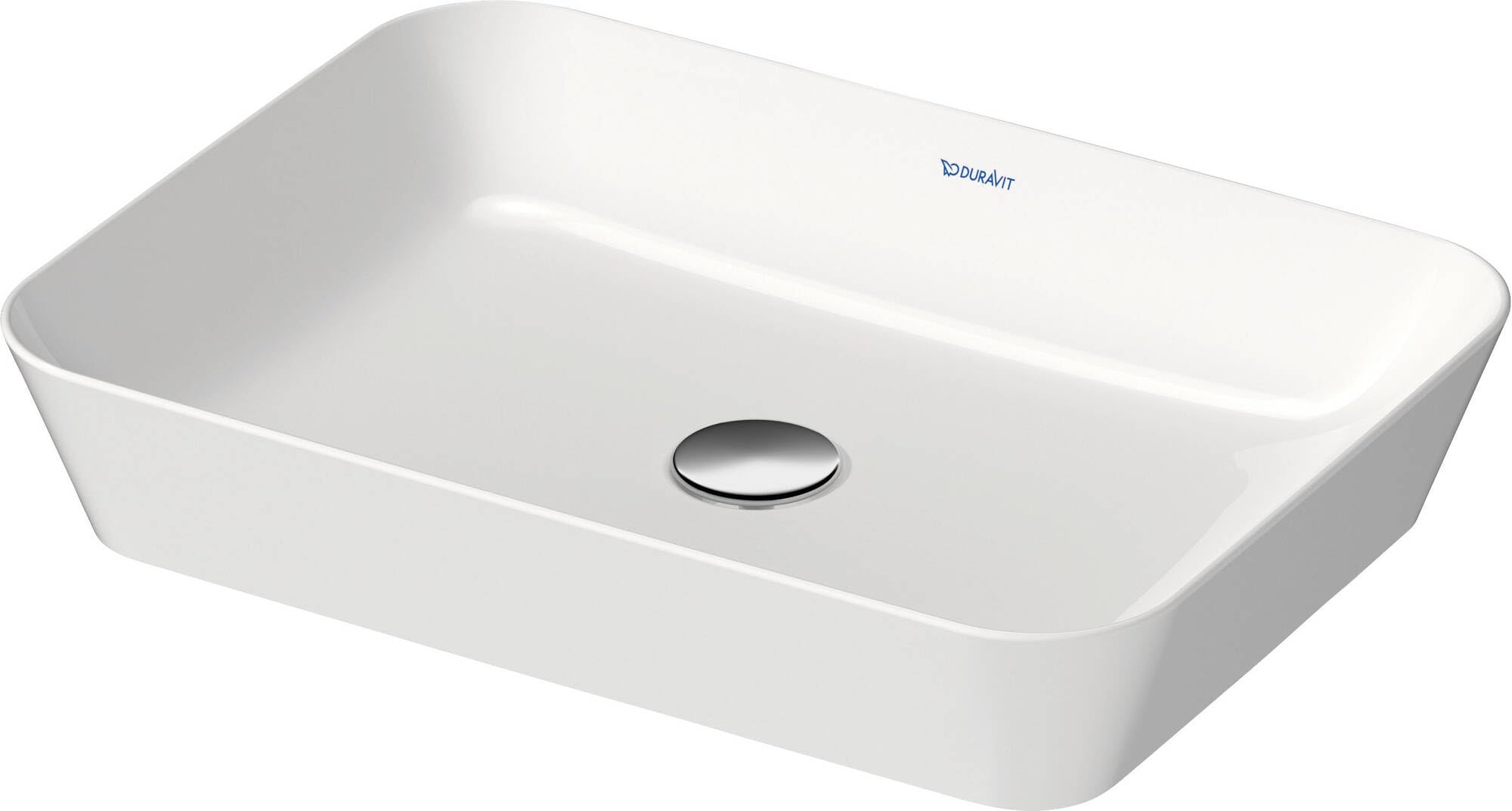 Duravit évier Cape Cod, 550x400 mm, sans Table de robinetterie, sans trop-Plein, Coloris: Couleur intérieure Blanche, Couleur extérieure Blanche - 2347550000
