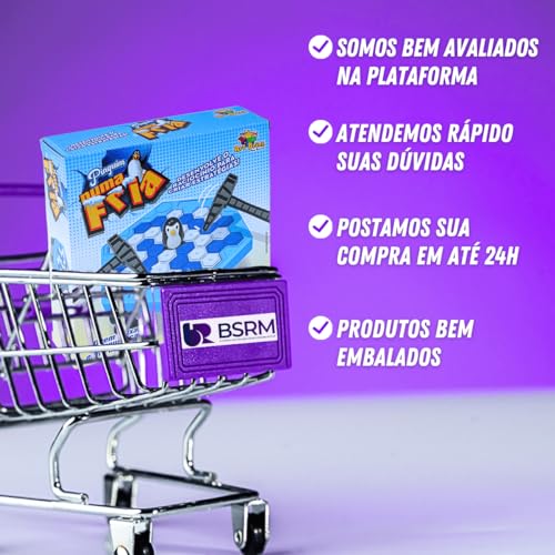 Kit Jogo Tira Vareta + Brinquedo Pinguim Numa Fria Infantil Brinquedo Criança Presente Jogos de Mesa