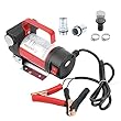 Dieselpumpe, 12V DC 40L/min Elektrische Umfüllpumpe Absaugpumpe Kraftstoffpumpe Ölabsaugpumpe Heizölpumpe selbstansaugend ransfer-Pumpe Flüssigkeit Extractor für Schwerlastfahrzeug LKW